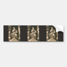 Statue by Michael Angelo, "The Seated Moses", Rome Bumper Stickers