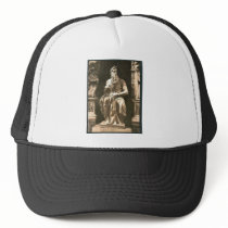Statue by Michael Angelo, "The Seated Moses", Rome Mesh Hat