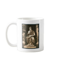 Statue by Michael Angelo, "The Seated Moses", Rome Mugs