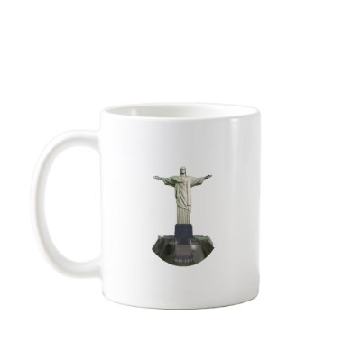 Statue: Christ the Redeemer: 3D Model: Mug by spiritswitchboard