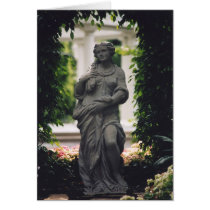 Statue framed by greenery cards by JudyKay7 Statue framed by greenery cards