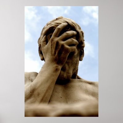 Statue Head on Statue Head In Hand Art Prints On Sale From Zazzle Com