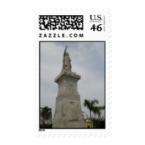 Statue in Cartagena, Colombia postage