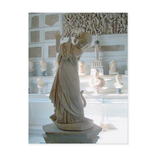 Statue in the Capitoline Museum postcard
