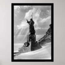 Statue of Christ in the Andes 1904 Print