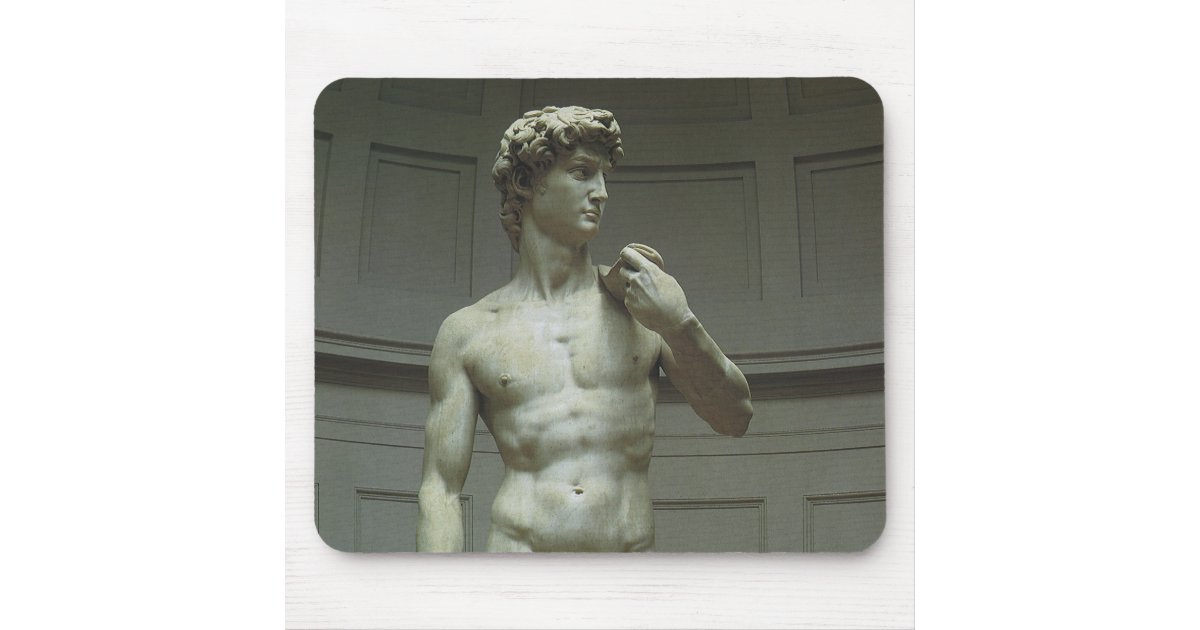 Statue of David by Michelangelo Mouse Pad Zazzle