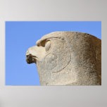 Statue of Falcon God Horus at Edfu Temple, Egypt Posters