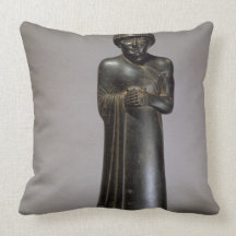 Statue of Gudea, Prince of Lagash, Neo-Sumerian, f Pillow