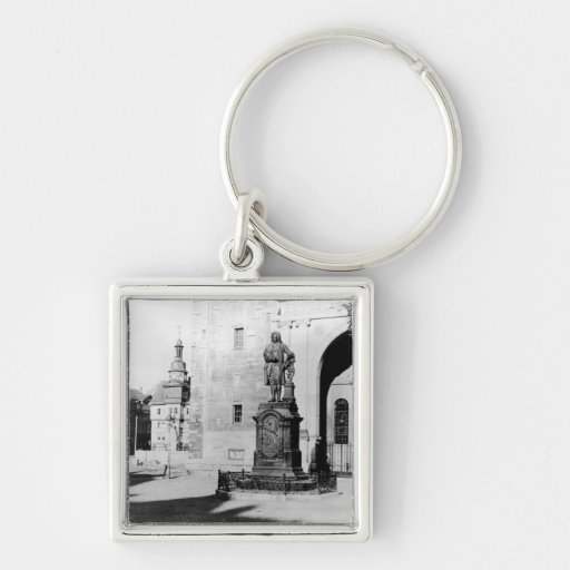 Statue of Johann Sebastian Bach Key Chains
