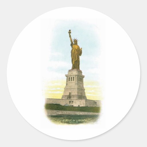 Statue of Liberty (3) Round Stickers