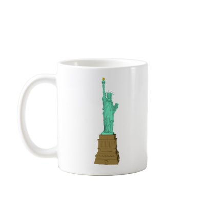 Statue of Liberty: 3D Model: Coffee Mugs by spiritswitchboard