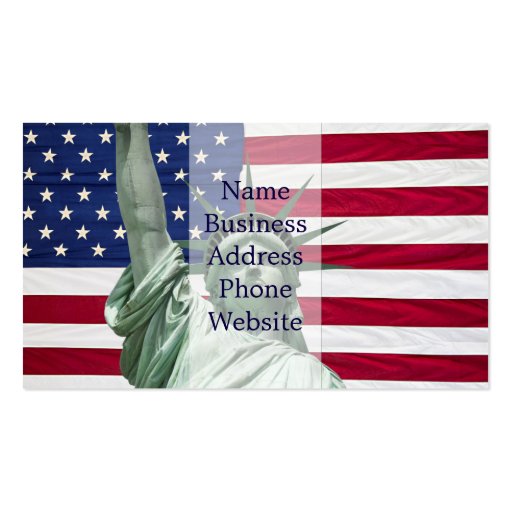 american flag business card