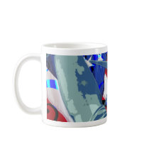 Statue of Liberty and Patriotic American Flag Coffee Mug