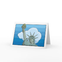 Statue Of Liberty Blue Cards