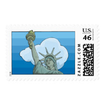 Statue Of Liberty Blue postage