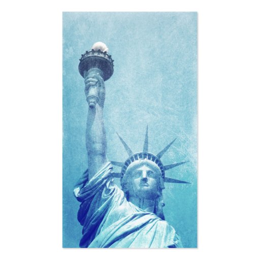 statue of liberty business card templates (back side)