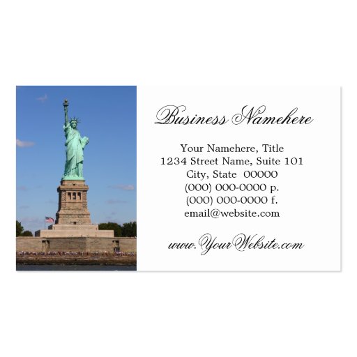 Statue of Liberty Business Cards