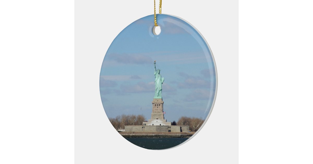 Statue Of Liberty Ellis Island Ceramic Ornament Zazzle