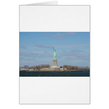 Statue Of Liberty Ellis Island Greeting Card