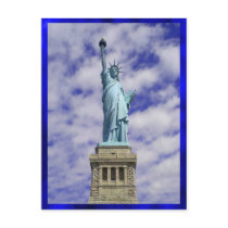 Statue of Liberty, Ellis Island, New York Post Card