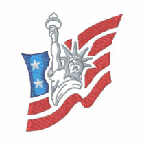 Statue Of Liberty embroidered shirts