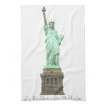Statue of Liberty Give Me Chocolate Towel