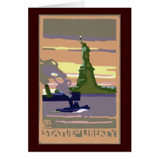 Statue Of Liberty Greeting Card