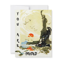 STATUE OF LIBERTY HARBOR INVITATION EZ2 CUSTOMIZE