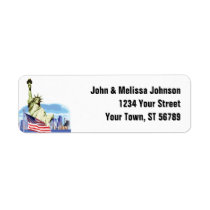 Statue of Liberty Label labels