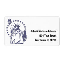 Statue of Liberty Label labels