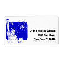 Statue of Liberty Label labels