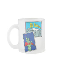 Statue of LIberty, Mt. Rushmore Postcard mugs
