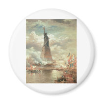 Statue of Liberty, New York circa 1800's Refrigerator Magnet