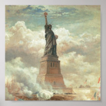 Statue of Liberty, New York circa 1800's Print