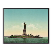 Statue of Liberty, New York Harbor classic Photoch postcards