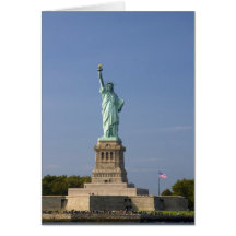 Statue of Liberty on Liberty Island in New Card