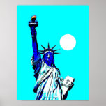 Statue of Liberty Pop Art Poster