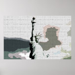 Statue of Liberty Pop Art Poster Print