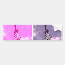 Statue of Liberty Pop Art USA Symbol Bumper Sticker