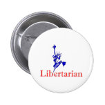 Statue of Liberty -- Retro Libertarian icon Buttons
