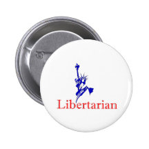 Statue of Liberty -- Retro Libertarian icon Buttons