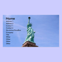 Statue of Liberty - Side View business cards