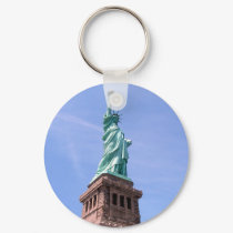 Statue of Liberty - Side View Keychain by greatphotos Statue of Liberty - Side View Keychain