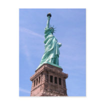 Statue of Liberty - Side View Postcard by greatphotos Statue of Liberty - Side View Postcard
