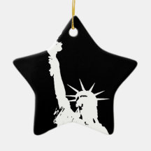Statue of Liberty Silhouette Ornament