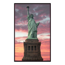 Statue of Liberty / Sunset posters