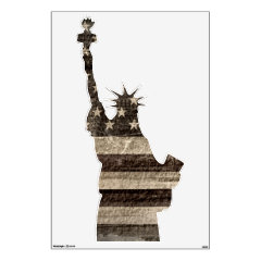 Statue Of Liberty Vintage Wall Skin