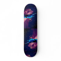 Statue of Liberty with fireworks Custom Skate Board