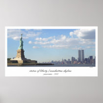 Statue of Liberty  World Trade Center Print