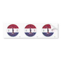 Statue of Liberty YOUR VOTE COUNTS! round Bumper Stickers